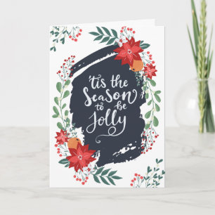 'Tis the Season to be Jolly   Photo Holiday Card