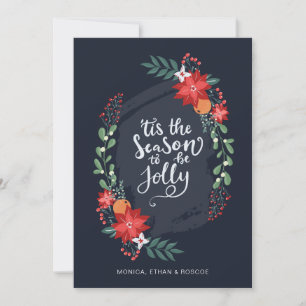 'Tis the Season to be Jolly   Photo Holiday Card