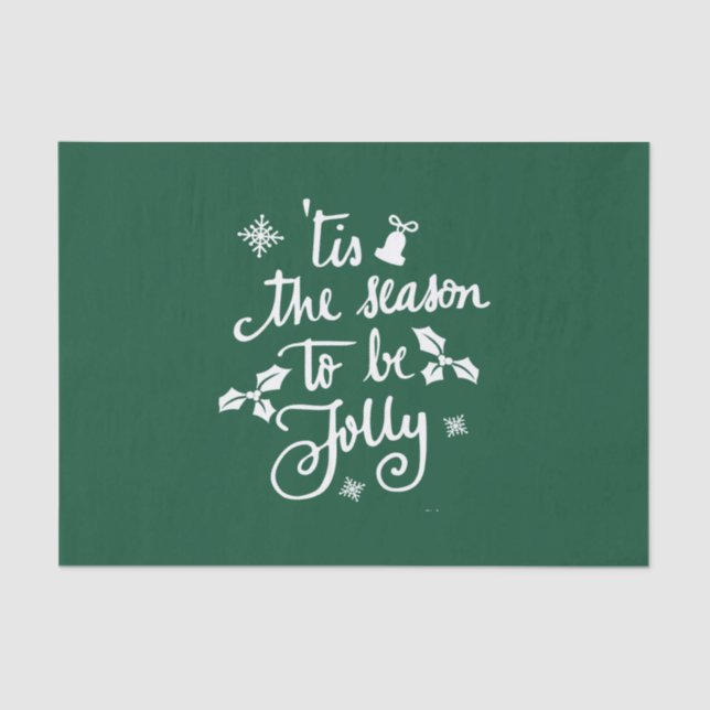 tis the season to be jolly tissue paper (Front)