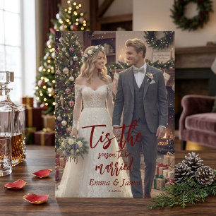 Tis the Season to Be Married Christmas Wedding I Invitation