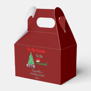 Tis The Season To Be Married Favor Box