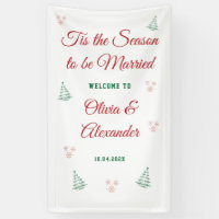 Tis the Season to Be Married Wedding Sign,Christma
