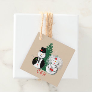 Tis The Season To Be Married Winter Cute Favour Tags