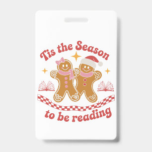 Tis The Season To Be Reading Christmas School  Badge