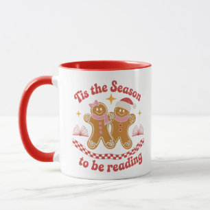 Tis The Season To Be Reading Christmas School  Mug