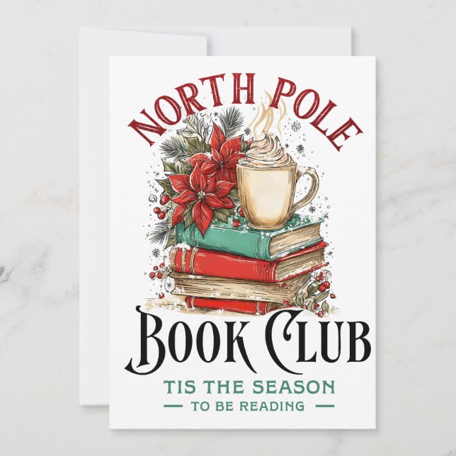 'Tis the Season to Be Reading  Holiday Card (Front)