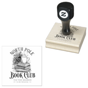 'Tis the Season to Be Reading  Rubber Stamp