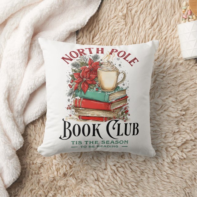 'Tis the Season to Be Reading  Throw Pillow (Blanket)