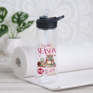 'Tis The Season to Be Reading  Water Bottle