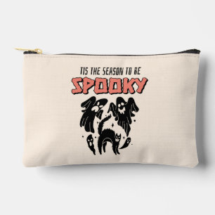 Tis the Season to be Spooky Creepy Halloween Accessory Pouch