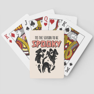 Tis the Season to be Spooky Creepy Halloween Playing Cards