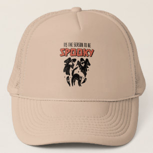 Tis the Season to be Spooky Creepy Halloween  Trucker Hat