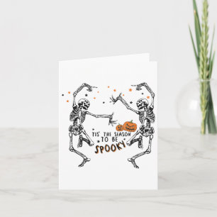 Tis The Season To Be Spooky Fall Halloween Dancing Card