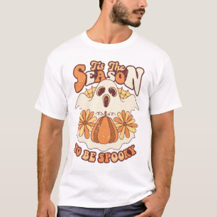 Tis the Season to be Spooky Halloween Groovy T-Shirt