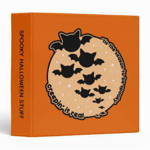 Tis' The Season To Be Spooky Kawaii Halloween Binder