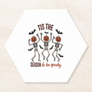 Tis the Season to Be Spooky Paper Coaster