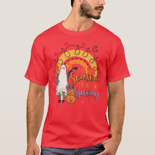 Tis The Season To Be Spooky Rainbow Ghouls Pumpkin T-Shirt