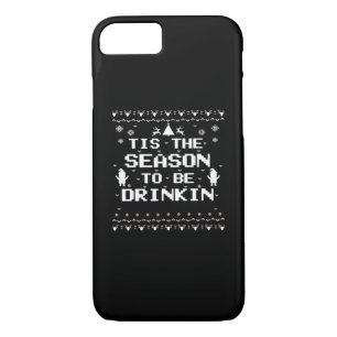 Tis The Season To Drinkin Funny Christmas Trendy S Case-Mate iPhone Case