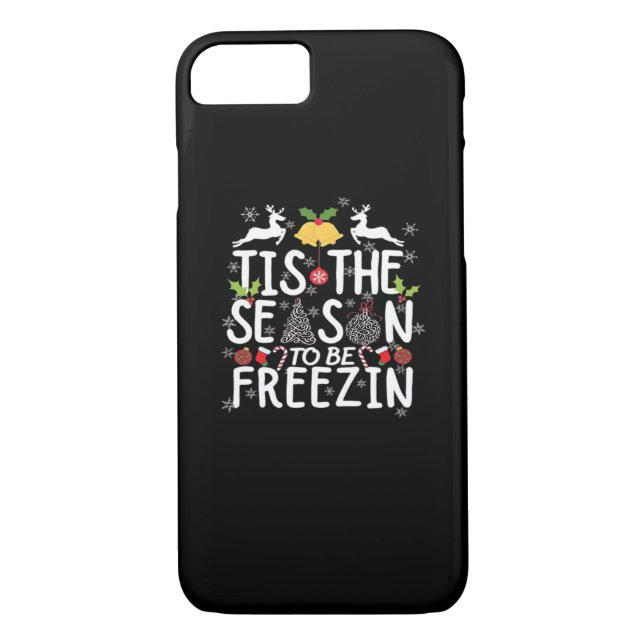 Tis The Season To Freezin Minimal Clean Case-Mate iPhone Case (Back)
