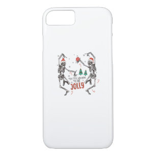 Tis The Season To Jolly Funny Christmas Skeleton D Case-Mate iPhone Case