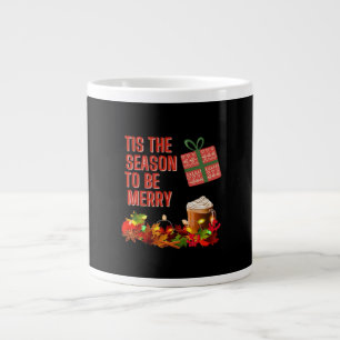 Tis The Season To Merry Aesthetic Unique Large Coffee Mug