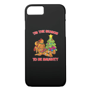 Tis The Season To Naughty Gingerbread Man Couple Case-Mate iPhone Case