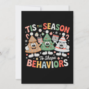 Tis The Season To Shape Behaviour Analyst Christma Holiday Card