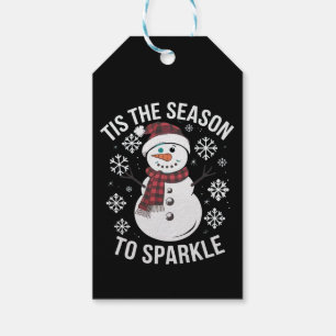 Tis The Season To Sparkle Christmas Holiday Gift Gift Tags