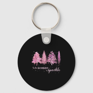 Tis The Season To Sparkle Christmas Tree Xmas Wome Keychain