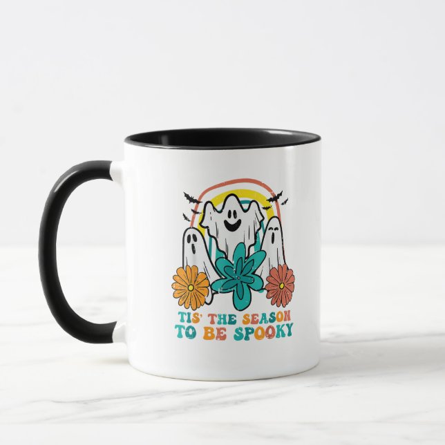 Tis The Season To Spooky Retro Halloween Women Mug (Left)