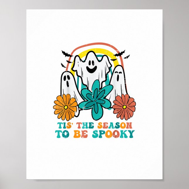 Tis The Season To Spooky Retro Halloween Women Poster (Front)