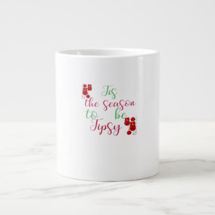Tis The Season To Tipsy Christmas Large Coffee Mug