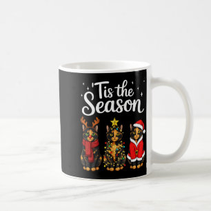 Tis The Season Tortoiseshell Cat Christmas Santa  Coffee Mug