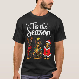 Tis The Season Tortoiseshell Cat Christmas Santa T-Shirt