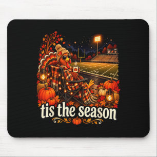 Tis the season turkey football stadium game day mouse pad