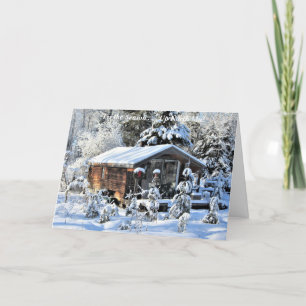 'Tis the Season Up North  Mn!  Merry Christmas Thank You Card