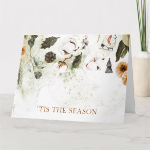 'Tis the Season Watercolor Card