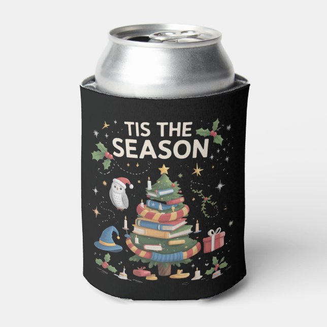 Tis the Season Wizard School Christmas Cozy Magic Can Cooler (Can Front)