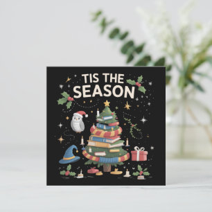 Tis the Season Wizard School Christmas Cozy Magic Holiday Card