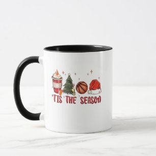 Tis the Season Xmas Christmas Basketball Mug