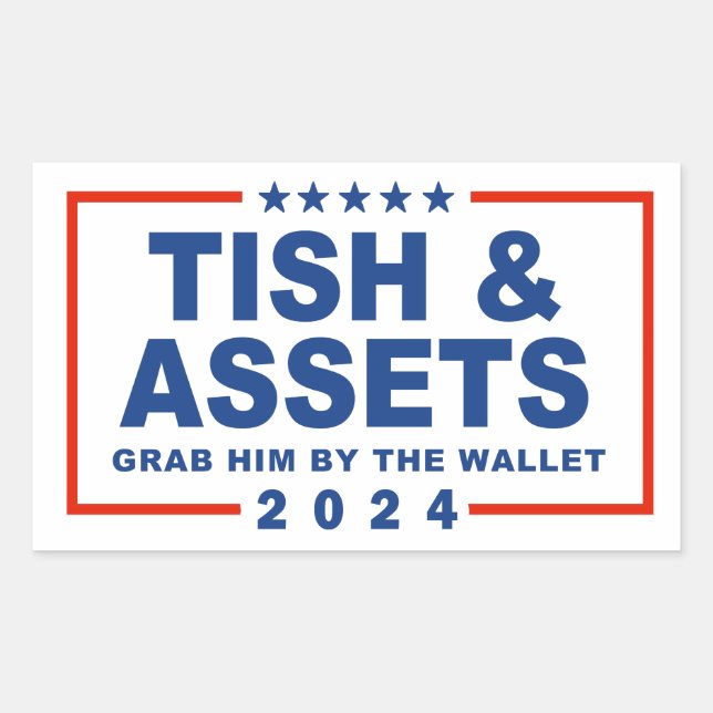 Tish and Assets - Grab him by the wallet Sticker (Front)