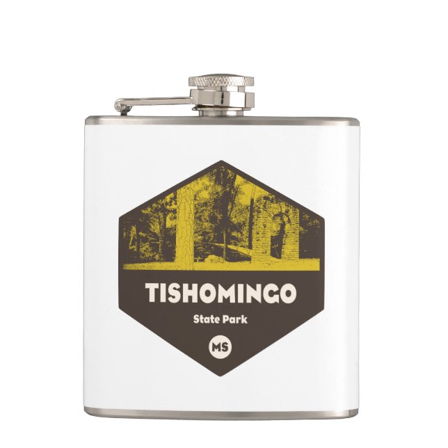 Tishomingo State Park Mississippi Hip Flask (Front)