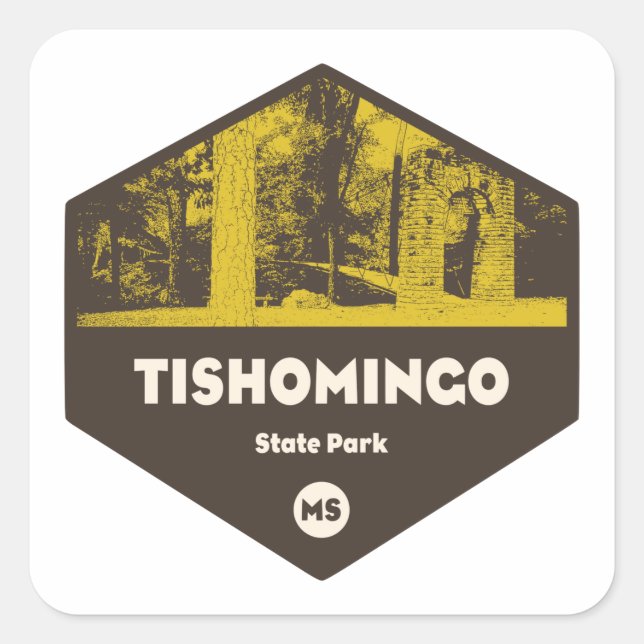 Tishomingo State Park Mississippi Square Sticker (Front)