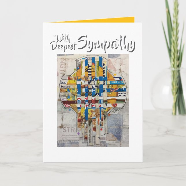 Tissage Carton Avec Carte De Sympathie La Plus Pro (Devant)