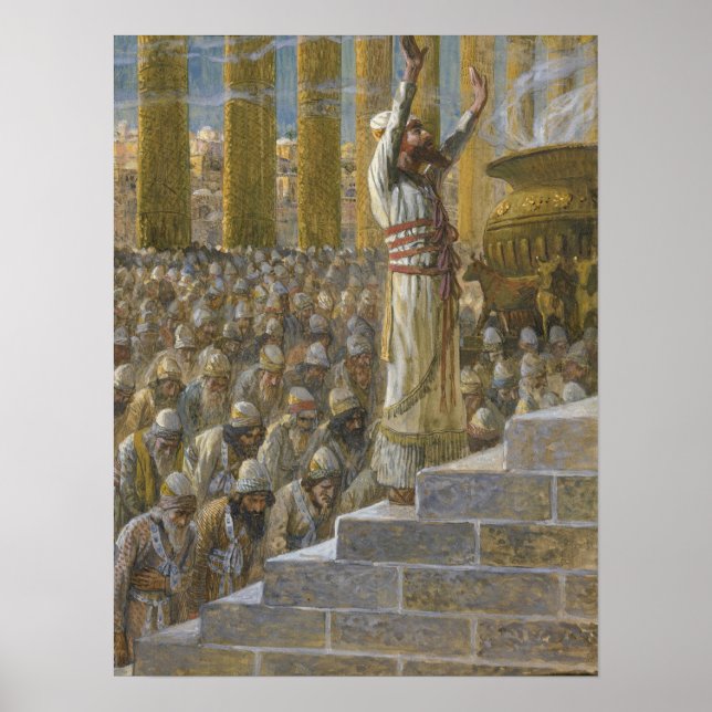 Tissot - Solomon Dedicates The Temple At Jerusale… Poster (Front)