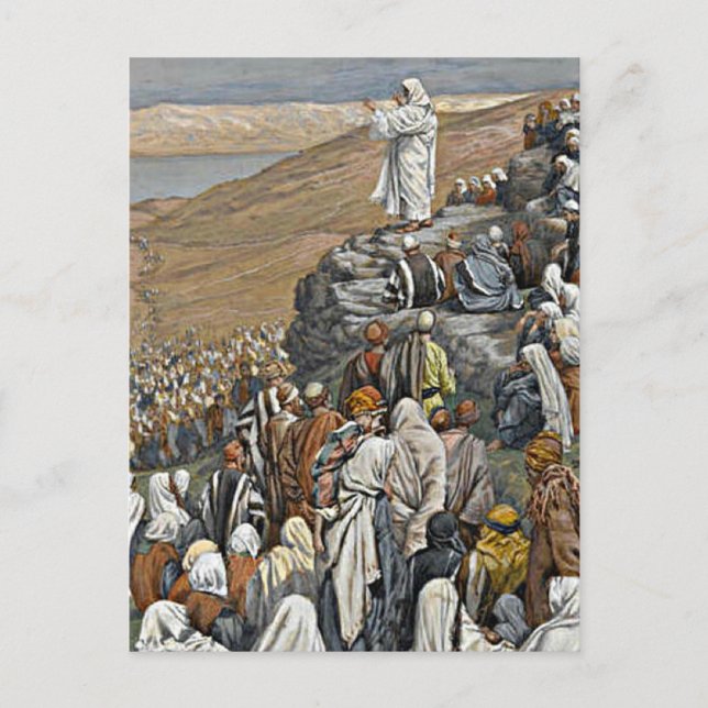 Tissot - The Sermon on the Mount Postcard (Front)