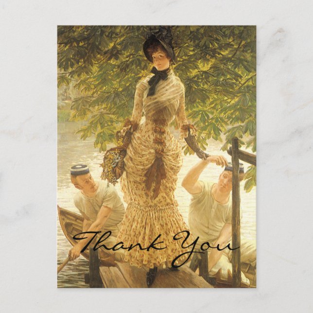 Tissot's On The Thames Postcard (Front)