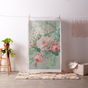 Tissu 1890 Reproduction de Roses de tissus Vintages brit