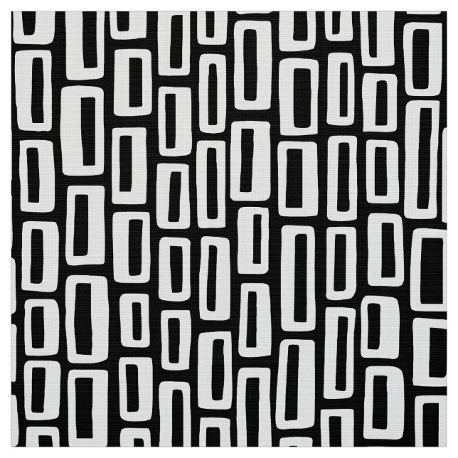 Tissu 200515 - Blanc sur le noir (Échantillon)