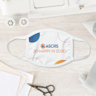 Tissu "20/Heureux en 2020" Masque de visage de l'ASCRS